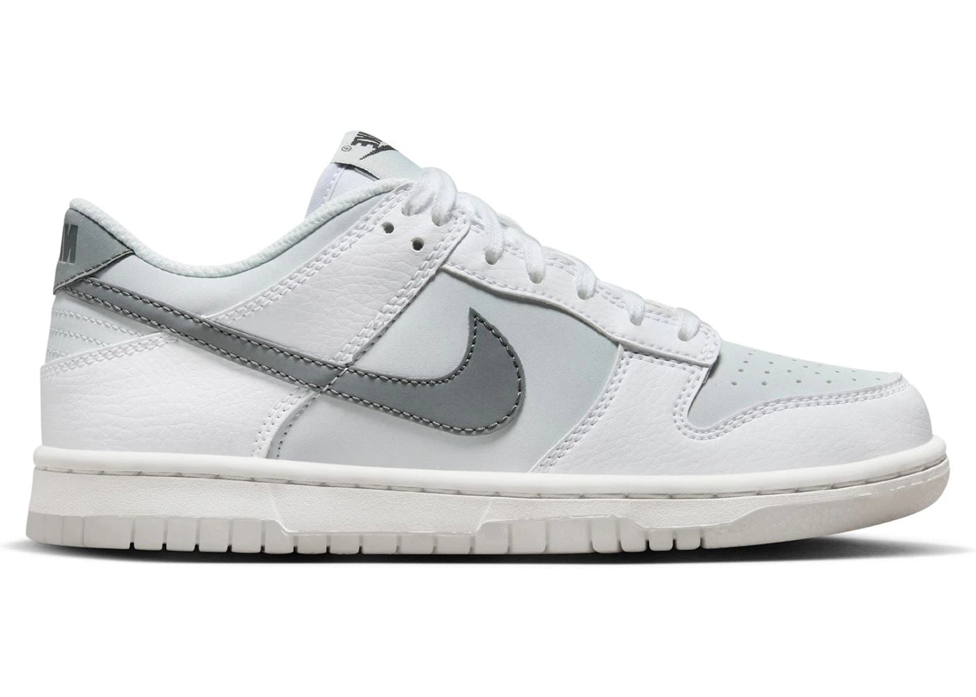 Nike Dunk Low Reflective Swoosh White (GS) - vue 360