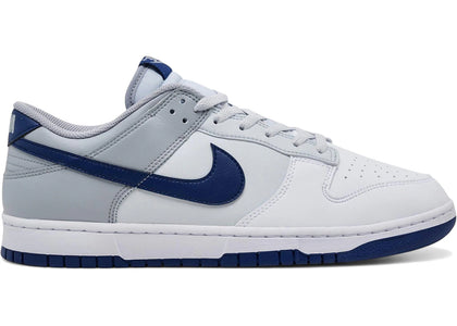 Nike Dunk Low Retro White Deep Royal Wolf Grey - authentic Nike sneakers