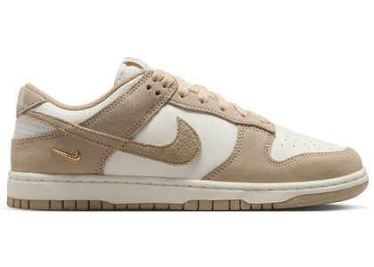 Nike Dunk Low Sail Metallic Gold Linen (Women's) - authentic Nike sneakers