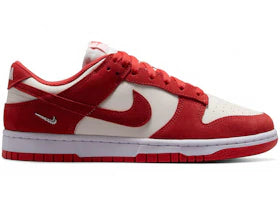 Nike Dunk Low Sail White Metallic Silver Light Crimson (Women's)