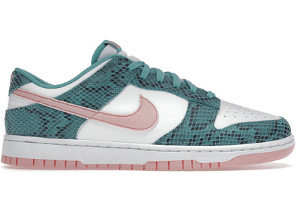 Nike Dunk Low Snakeskin Washed Teal Bleached Coral sneakers - authentic streetwear shoes
