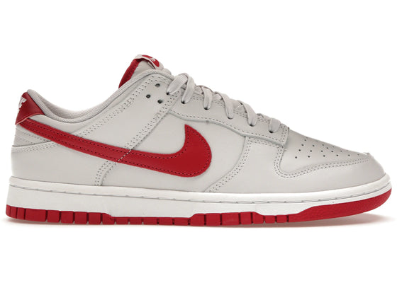 Nike Dunk Low Vast Grey Varsity Red sneakers - authentic streetwear shoes