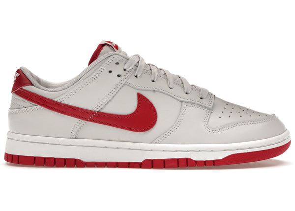 Nike Dunk Low Vast Grey Varsity Red sneakers - authentic streetwear shoes