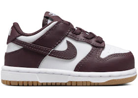 Nike Dunk Low White Gum Light Brown Burgundy Crush (TD) - vue 360