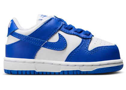 Nike Dunk Low White Hyper Royal (TD) - authentic Nike sneakers