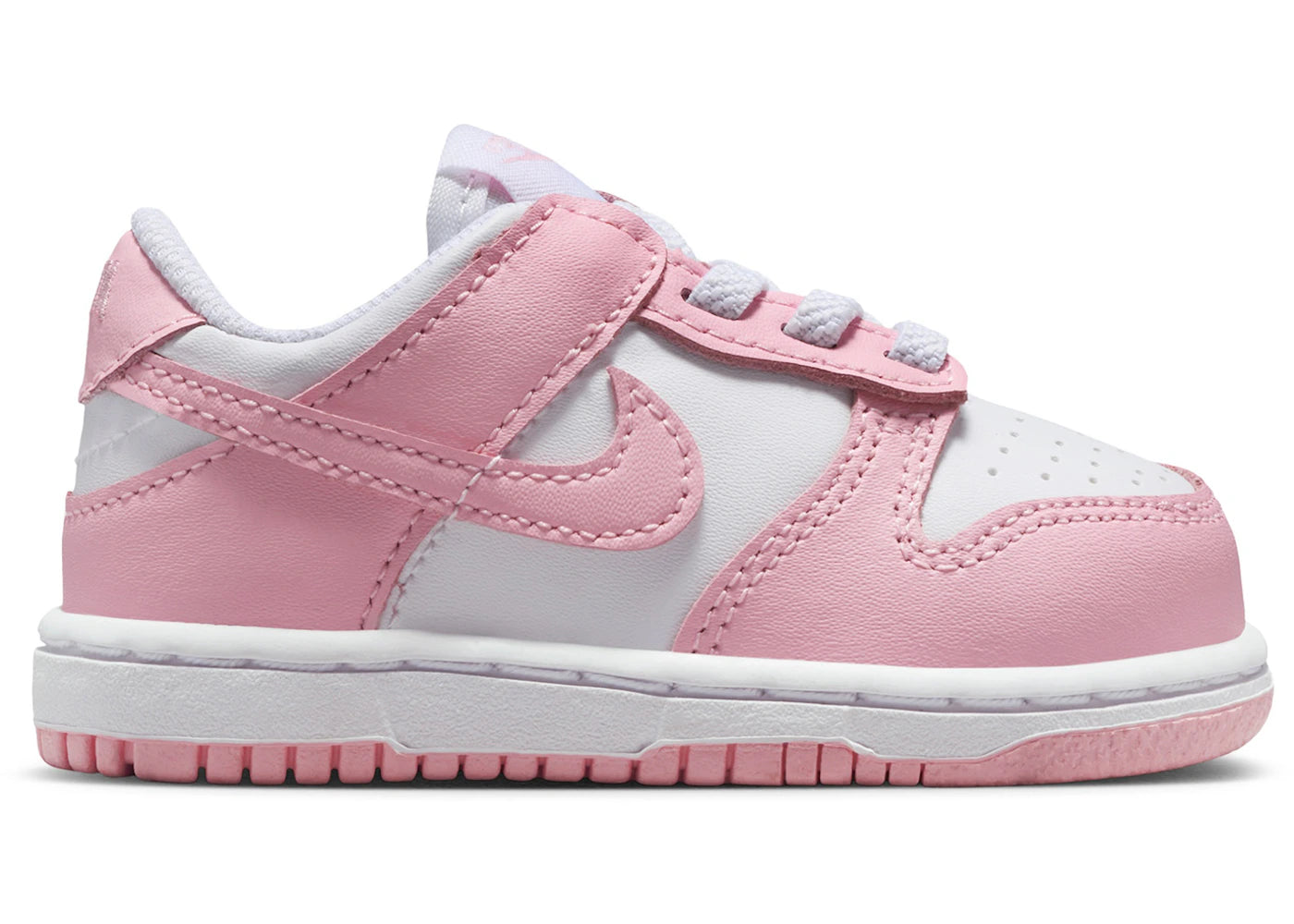 Nike Dunk Low White Medium Soft Pink (TD) - vue 360