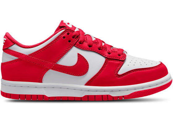Nike Dunk Low White University Red (GS) sneakers - authentic Nike shoes