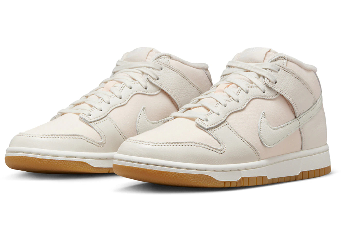 Nike Dunk Mid Canvas Light Orewood Brown Gum - vue secondaire B