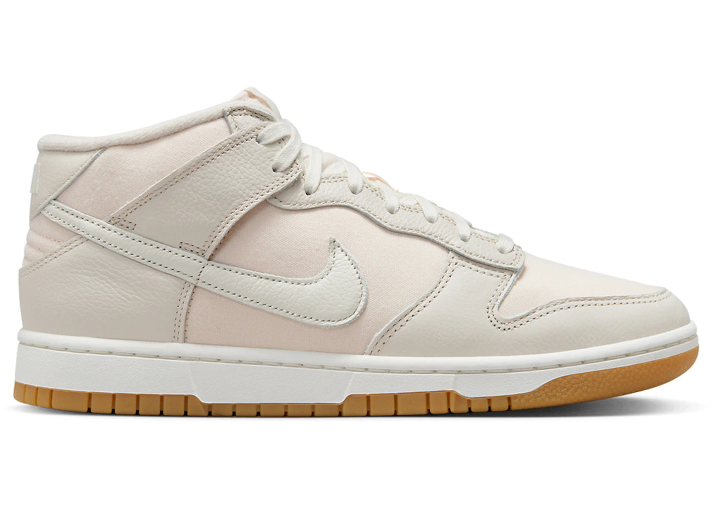 Nike Dunk Mid Canvas Light Orewood Brown Gum - vue secondaire A