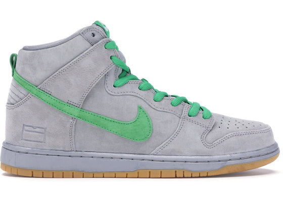 Nike SB Dunk High Silver Box sneakers - authentic streetwear shoes