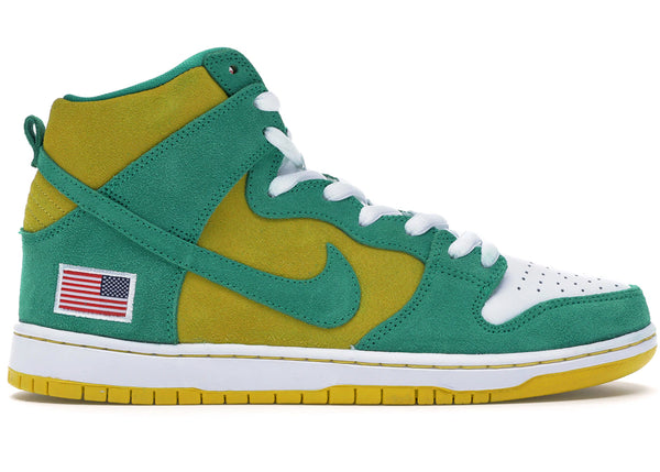 Nike SB Dunk High Oakland Athletics sneakers - authentic streetwear shoes