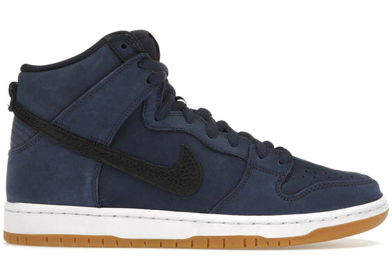 Nike SB Dunk High Orange Label Midnight Navy sneakers - authentic streetwear shoes
