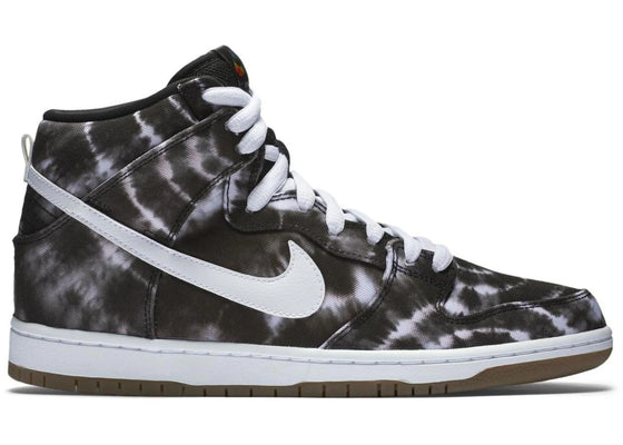 Nike SB Dunk High Tie Dye Black sneakers - authentic streetwear shoes