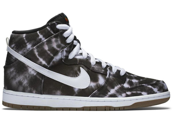 Nike SB Dunk High Tie Dye Black sneakers - authentic streetwear shoes