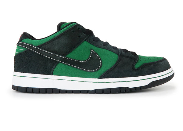 Nike SB Dunk Low Pine Green Black sneakers - authentic streetwear shoes