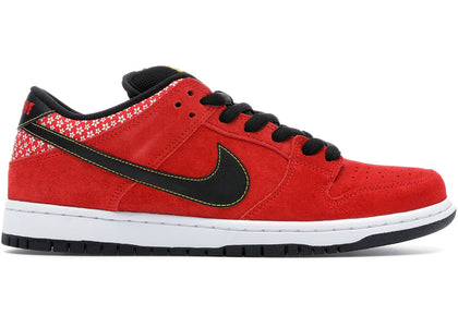 Nike SB Dunk Low Red Firecracker sneakers - authentic streetwear shoes