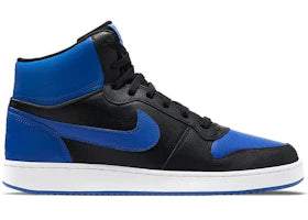 Nike Ebernon Mid Black Game Royal - authentic Nike sneakers