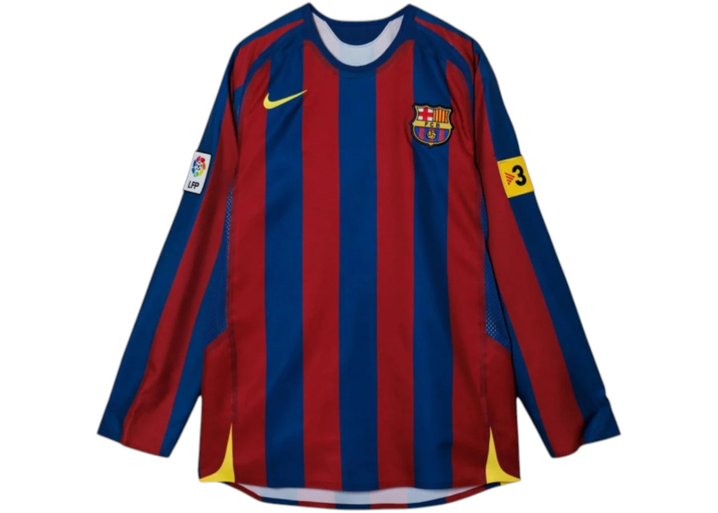 Nike FC Barcelona 2005 Reissue Replica L/S Jersey Gym Blue/Desert Maroon/Tour Yellow - vue 360