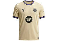 Nike FC Barcelona 2025/26 Stadium Away Kobe Dri-FIT Soccer Replica Jersey Team Gold/Persian Violet/Team Gold/Black