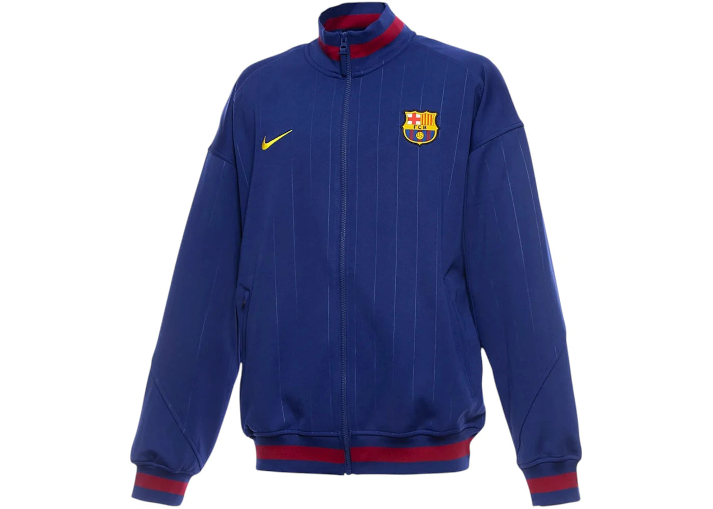 Nike FC Barcelona 25/26 Home Academy Pro Anthem Jacket Deep Royal Blue/Noble Red/Midwest - vue 360