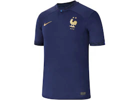 Nike France 2022/23 Stadium Home Dri-FIT Soccer Jersey Midnight Navy/Metallic Gold