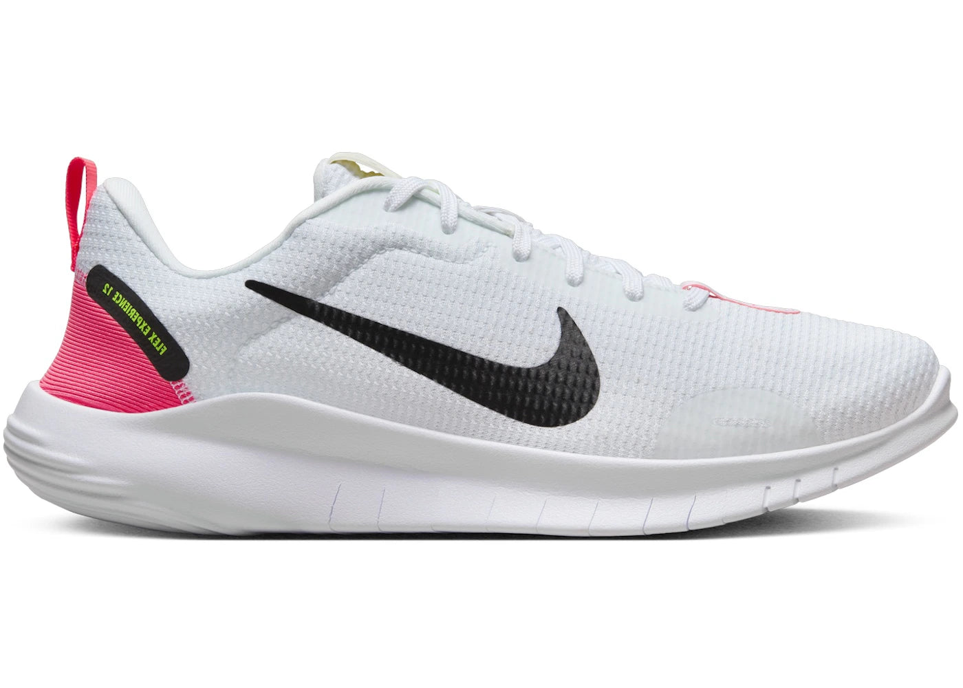 Nike Flex Experience Run 12 White Hot Punch Volt Black (Women's) - vue secondaire A