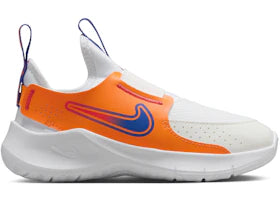 Nike Flex Runner 3 White Total Orange Team Orange Astronomy Blue (PS) - vue 360