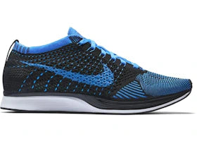 Nike Flyknit Racer Black Photo Blue - vue 360