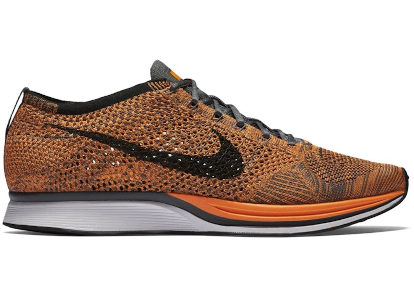 Nike Flyknit Racer Orange Dark Grey (2016) - vue 360