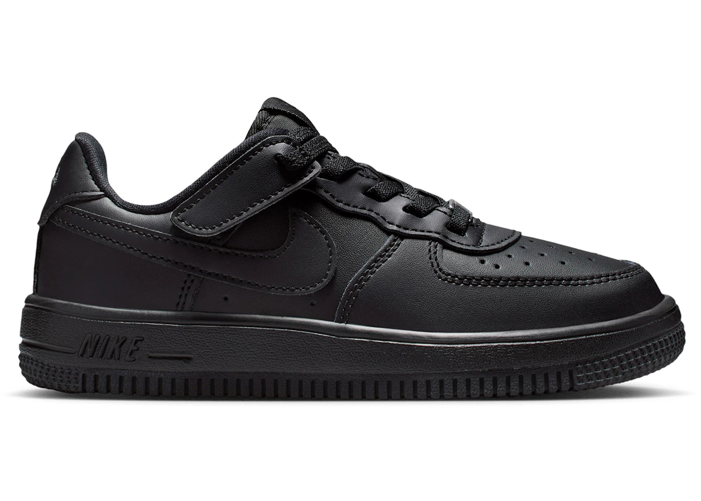 Nike Force 1 Low EasyOn Black (PS) - vue secondaire A