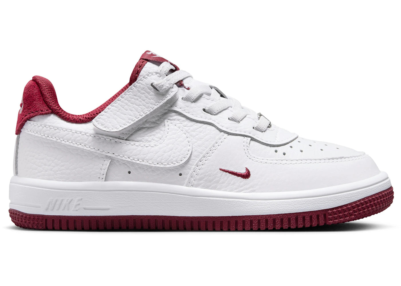 Nike Force 1 Low LV8 EasyOn White Team Red (PS) - vue 360