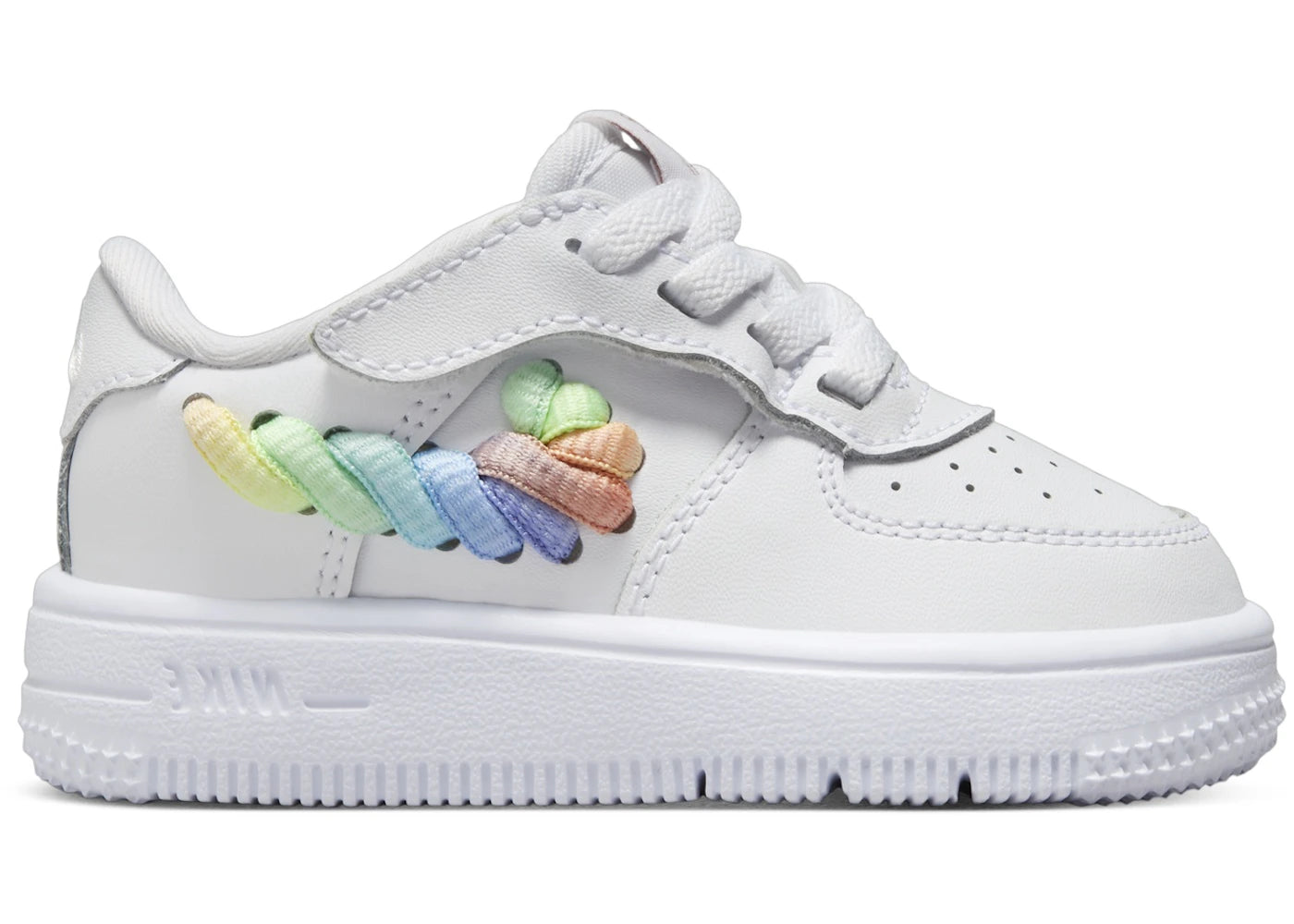 Nike Force 1 Low LV8 EasyOn White Terra Blush Vapor Green Multi-Color (I) - vue 360