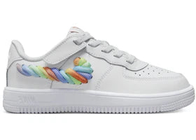 Nike Force 1 Low LV8 EasyOn White Terra Blush Vapor Green Multi-Color (PS)