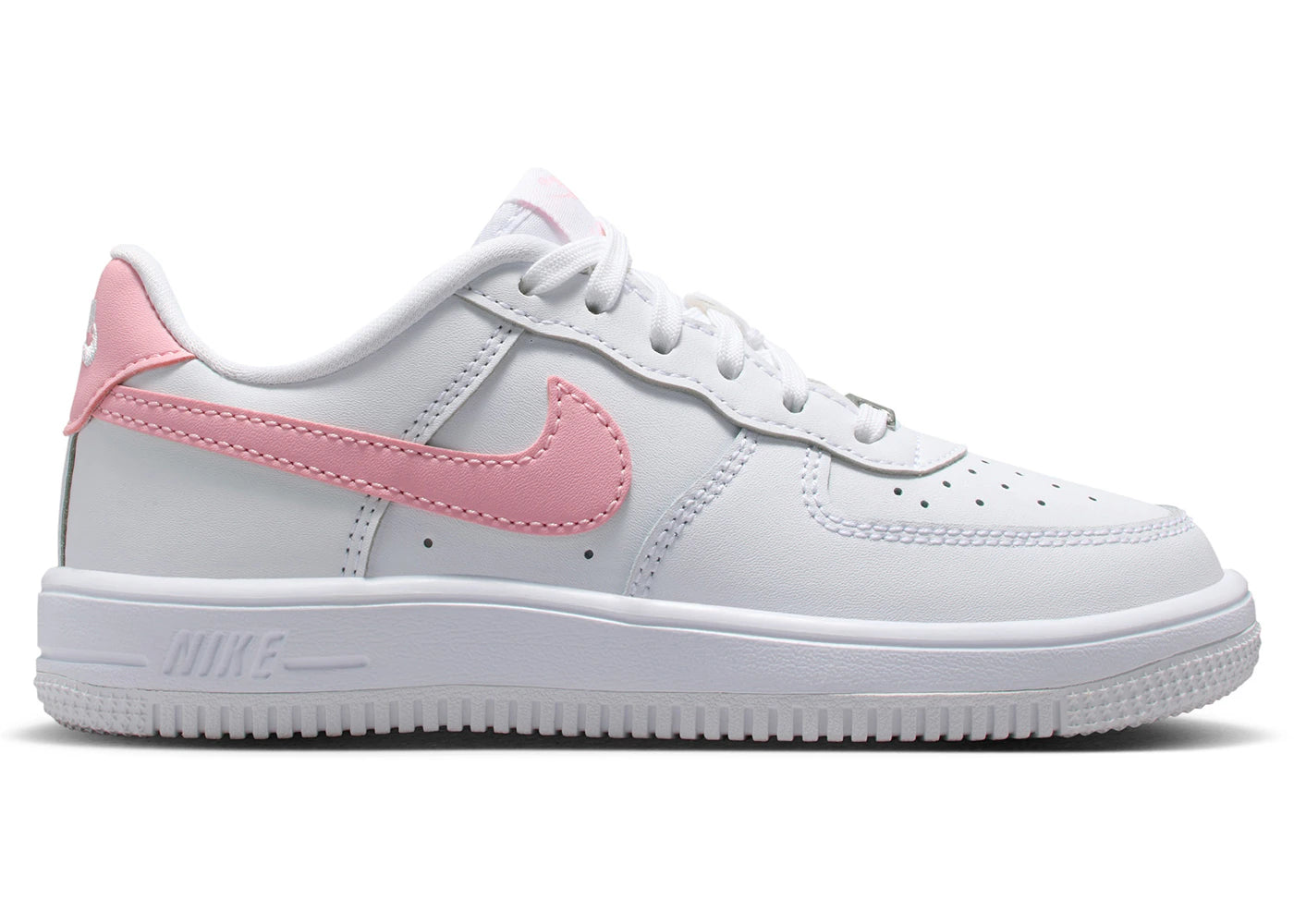 Nike Force 1 Low White Medium Soft Pink (PS) - vue 360