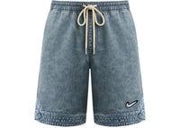 Nike Force Denim Fleece Shorts Blue Grey
