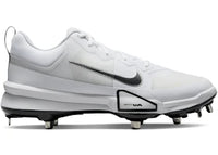 Nike Force Zoom Trout 9 Pro White Pure Platinum Metallic Silver Black