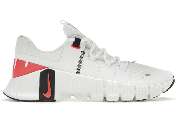 Nike Free Metcon 5 White Bright Crimson sneakers - authentic Nike shoes