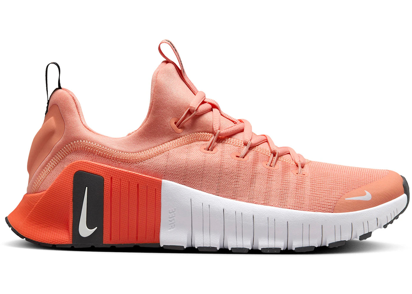 Nike Free Metcon 6 Apricot Agate Turf Orange Black White (Women's) - vue 360