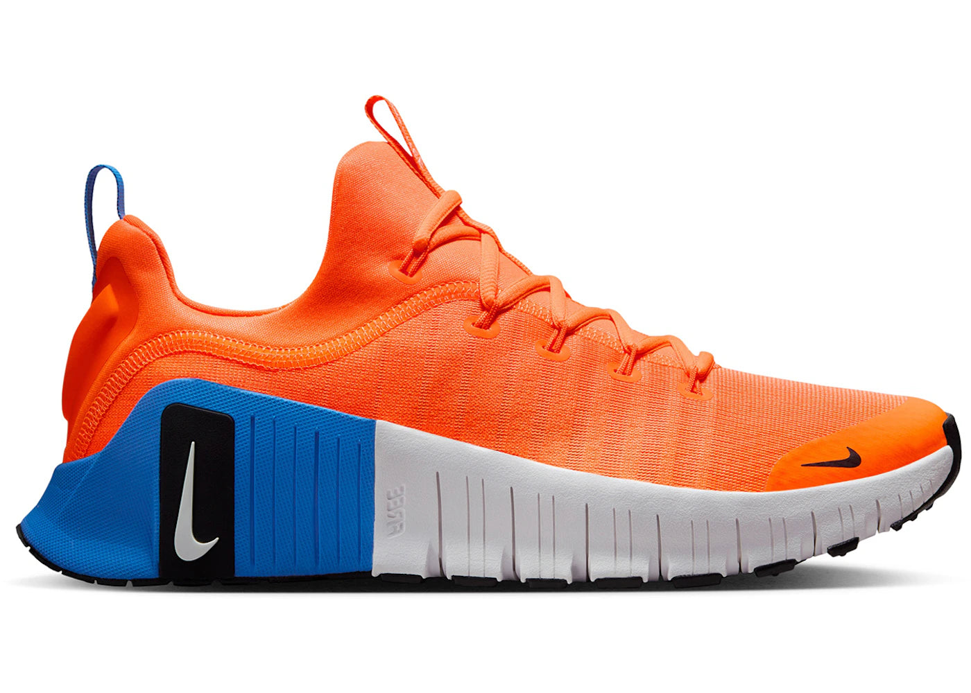 Nike Free Metcon 6 Total Orange Photo Blue Black White - vue 360