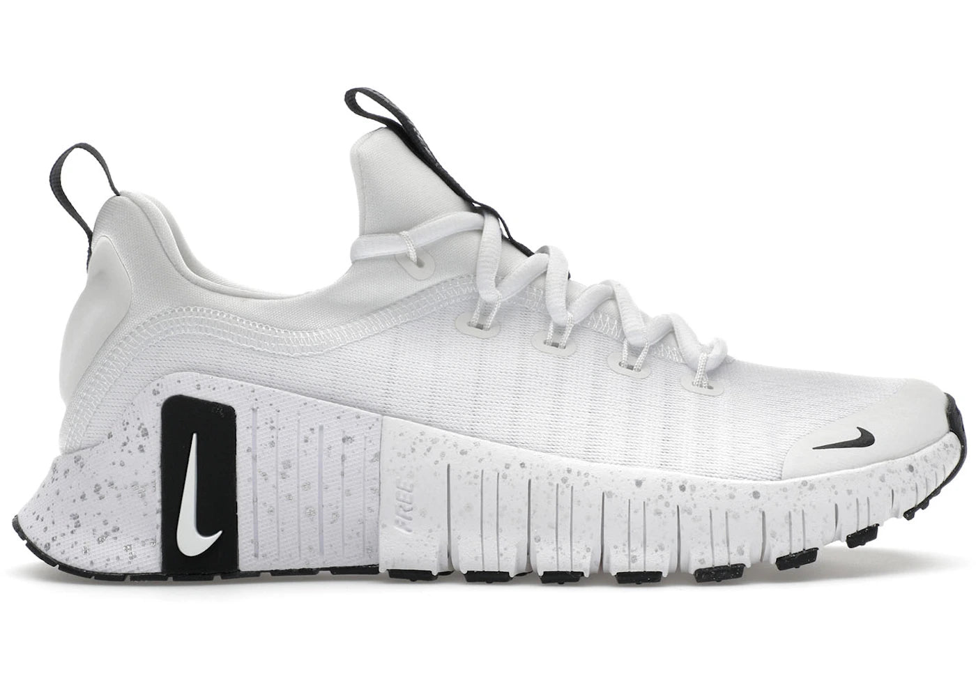 Nike Free Metcon 6 Weiß Metallic Silber Hellgrau Schwarz (Damen) - vue 360
