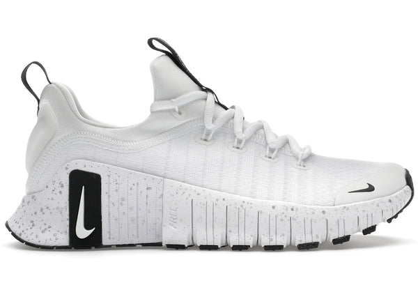 Nike Free Metcon 6 White Metallic Silver Light Smoke Grey Black (Women's) sneakers - authentic Nike shoes