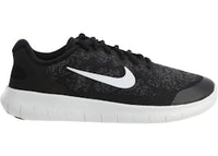 Nike Free Rn 2017 Black White Dark Grey (GS)