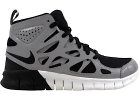 Nike Free Run 2 Sneakerboot Premium Black/Black-Metallic Silver-White (Women's) - vue 360