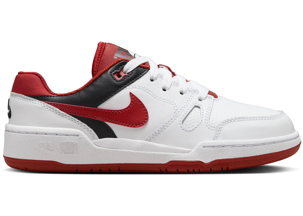 Nike Full Force Low White Black Team Orange Mystic Red (GS) - vue secondaire A