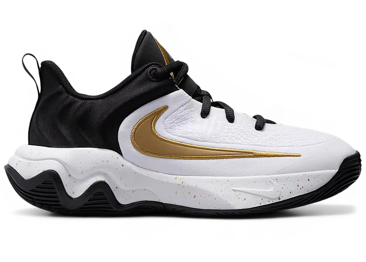 Nike Giannis Immortality 4 Black White Metallic Gold (GS) - vue secondaire A