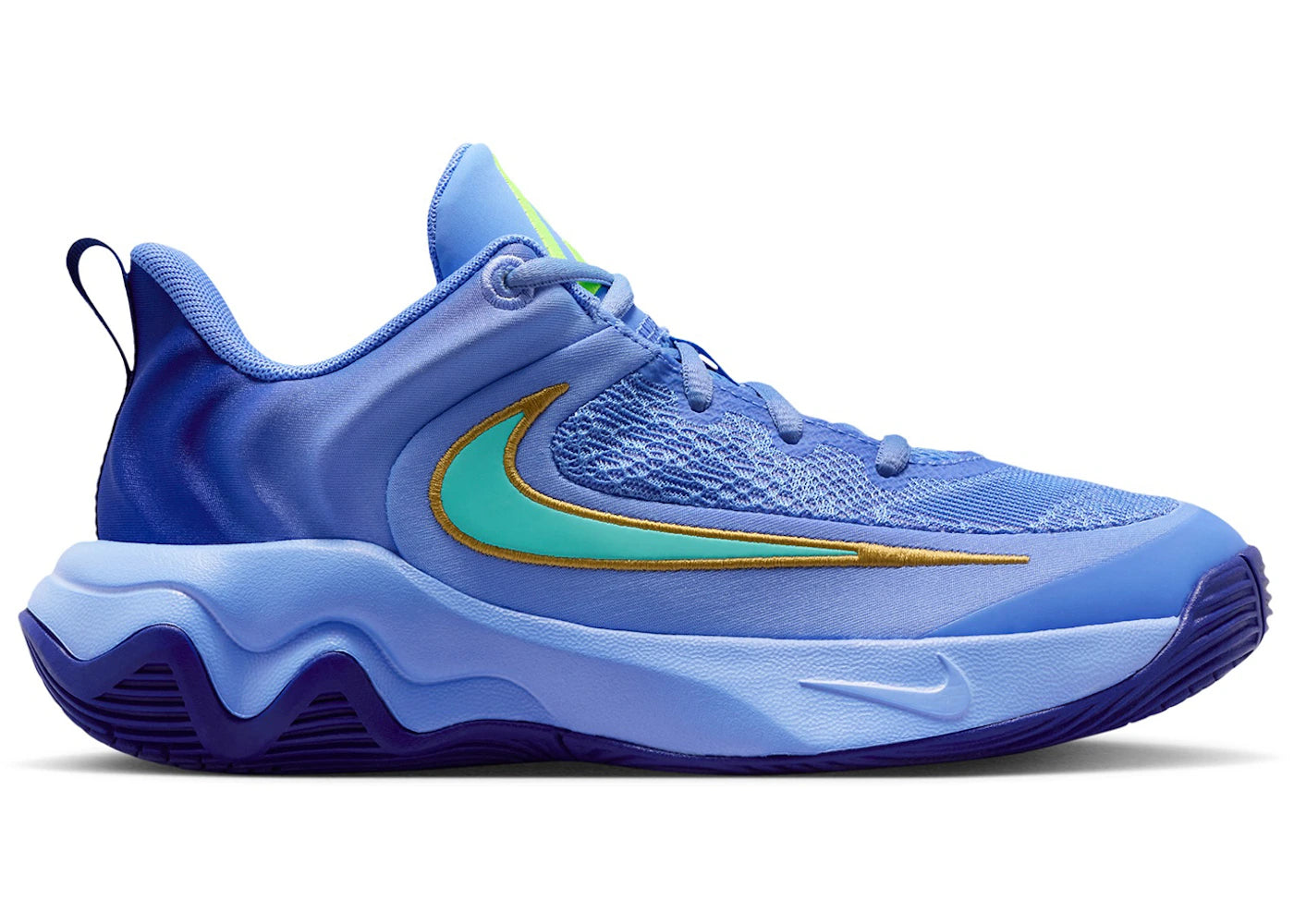 Nike Giannis Immortality 4 Royal Pulse Volt Hyper Turquoise (GS) - vue 360