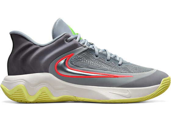 Nike Giannis Immortality 4 Wolf Grey Luminous Green sneakers - authentic Nike shoes