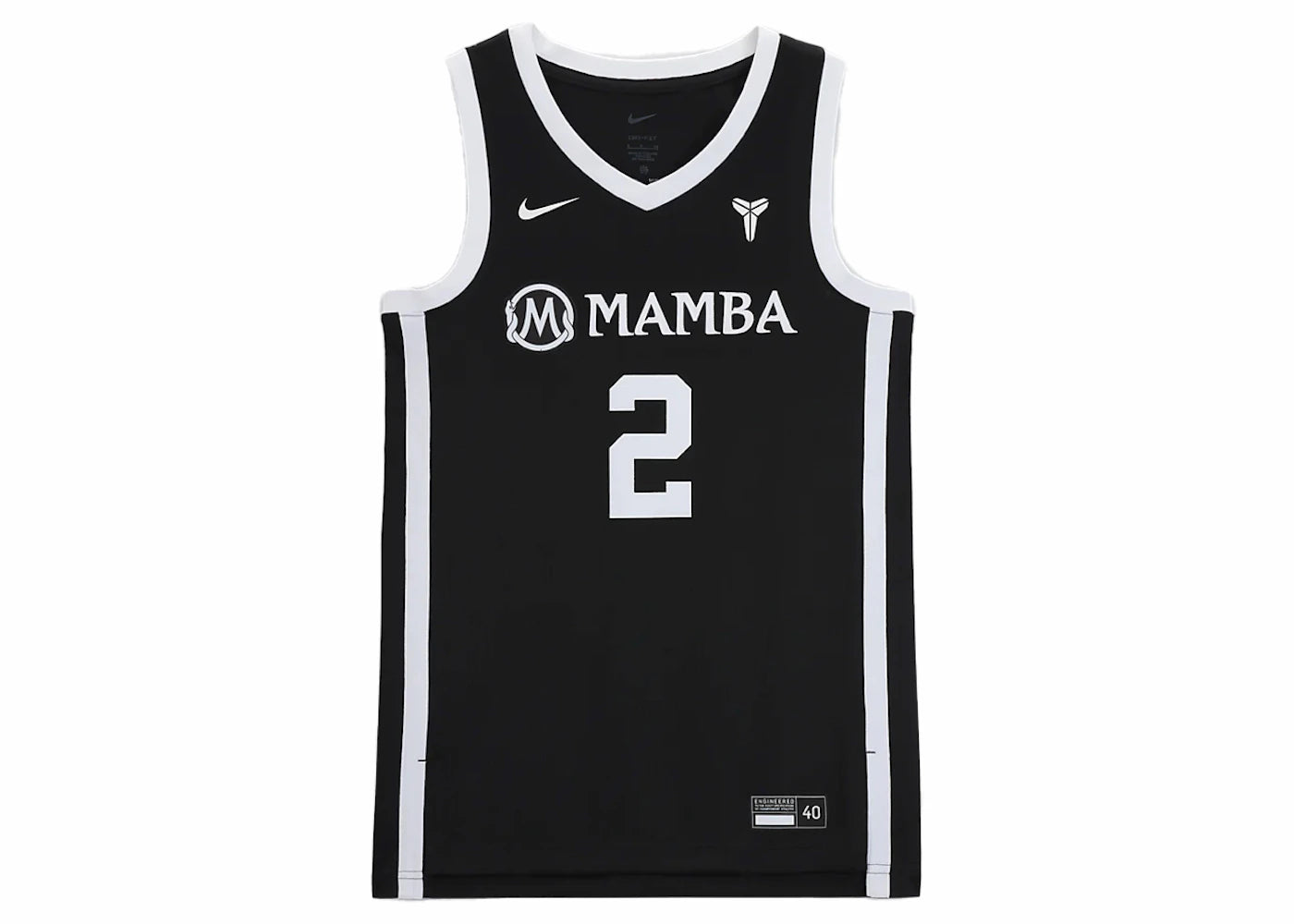 Nike Gigi Bryant Mambacita Basketball Jersey Black - vue 360