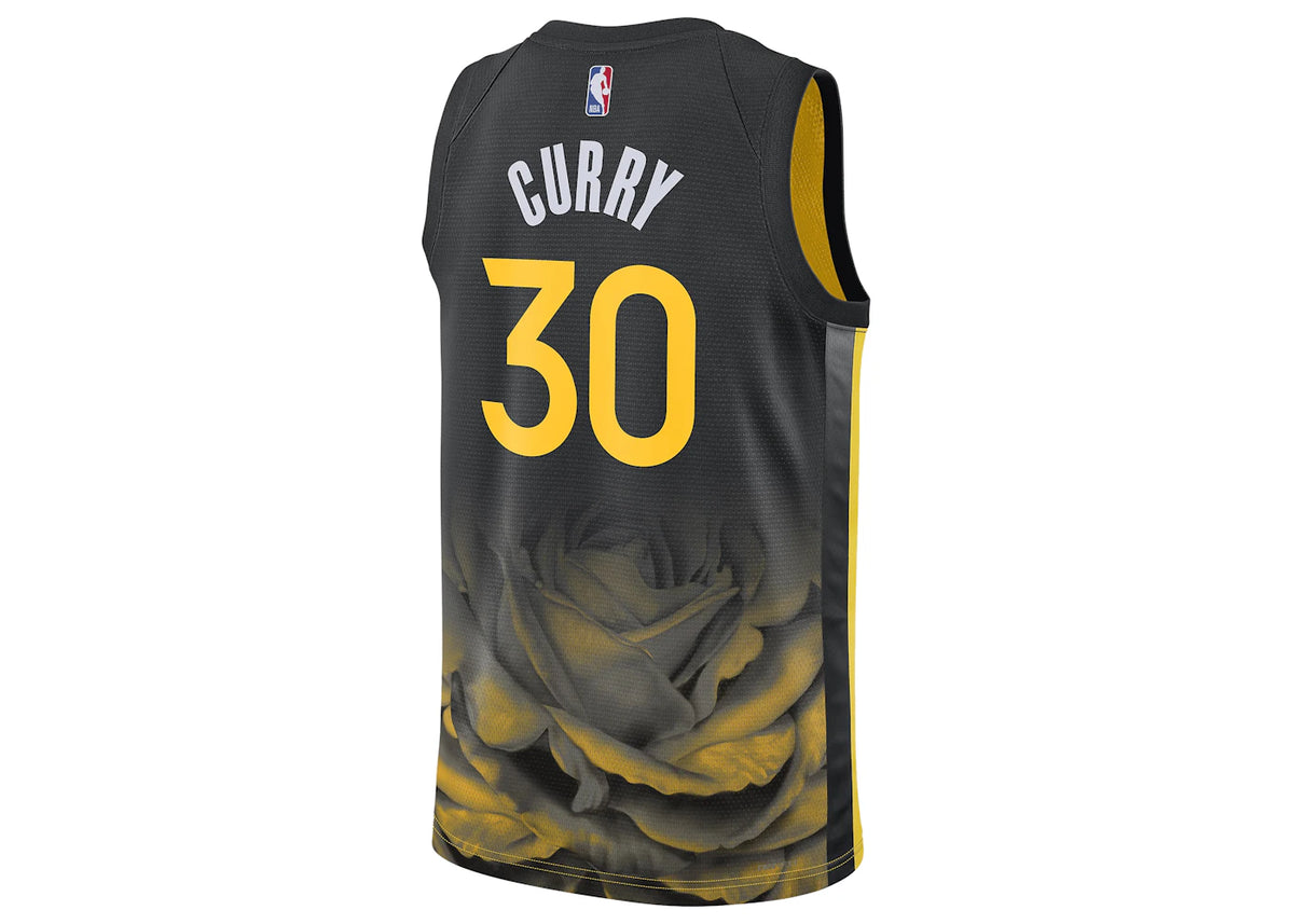 Nike Golden State Warriors 2022/23 Stephen Curry City Edition Swingman-Trikot Schwarz - vue secondaire A