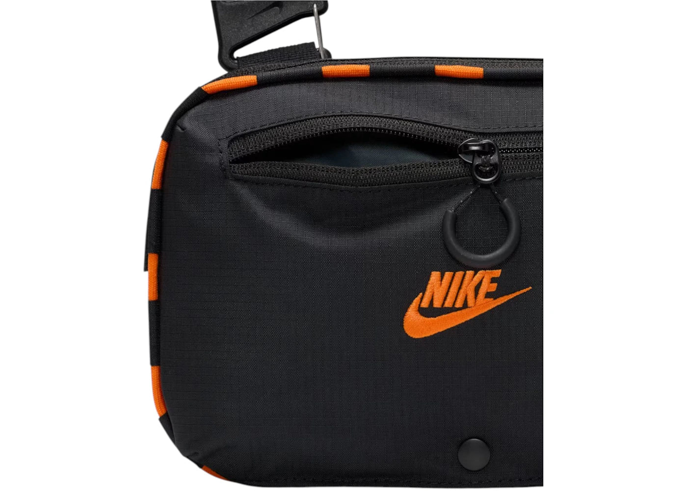 Nike Hayward Patrol Crossbody 4L Bag Black/Black/Safety Orange - vue secondaire B